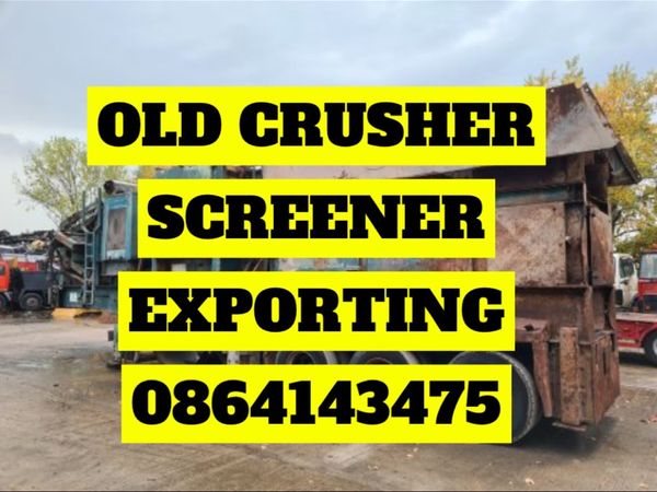 EXPORTING OLD CRUSHERS 0864143475