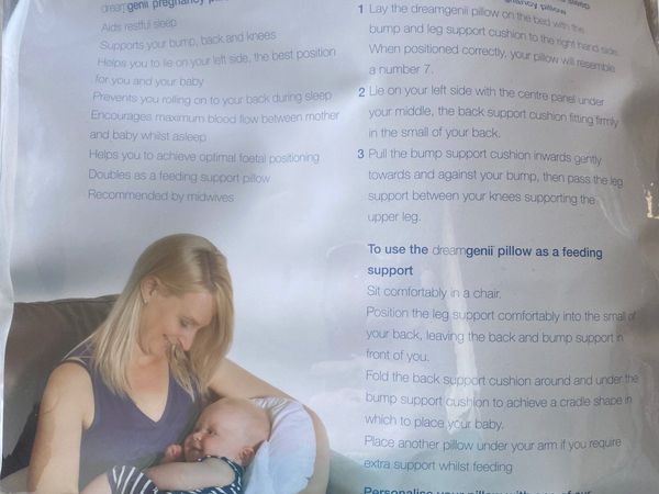 Pregnancy support and feeding pillow
