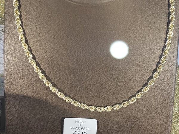 9ct gold chain 20 inch