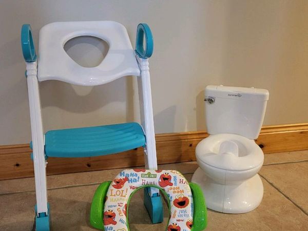Toilet training potty and steps