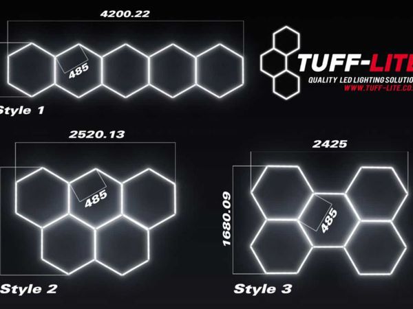 Tuff Lite LED HEX5 Lights for Garages Showroom Gym