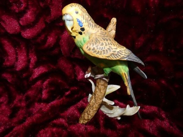 Vintage German Goebel 1970s Budgie Bird Figurine