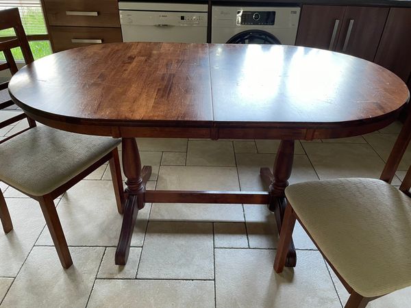 Solid wood table (extendable) & chairs