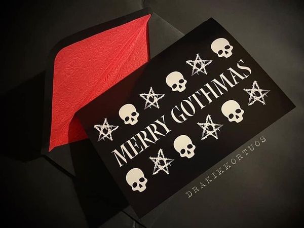 3 pack Merry Gothmas Alternative Greetings card