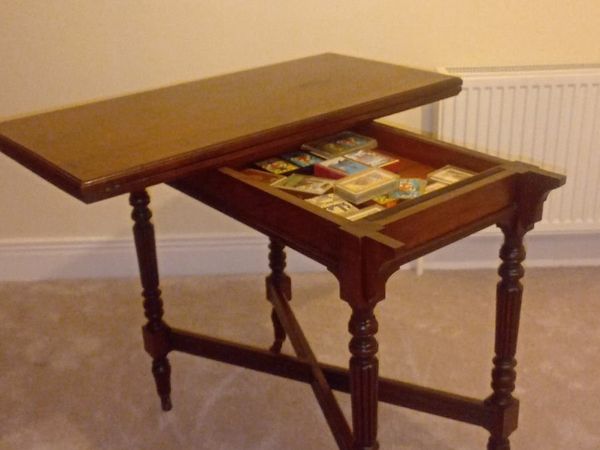Antique cards table