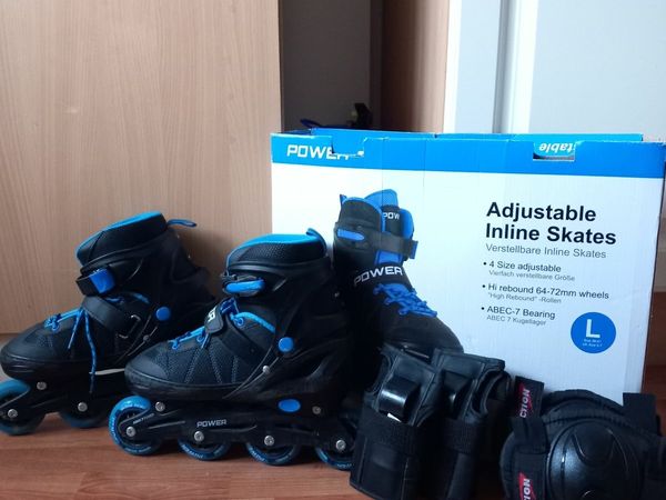 🛼 Roller Skates/Blades With elbow pads and wrist guards🛼 Adjustable incline Skates