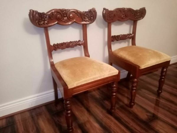Victorian Dining Chairs Pair