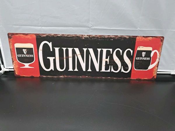 Large  Guinness metal sign
