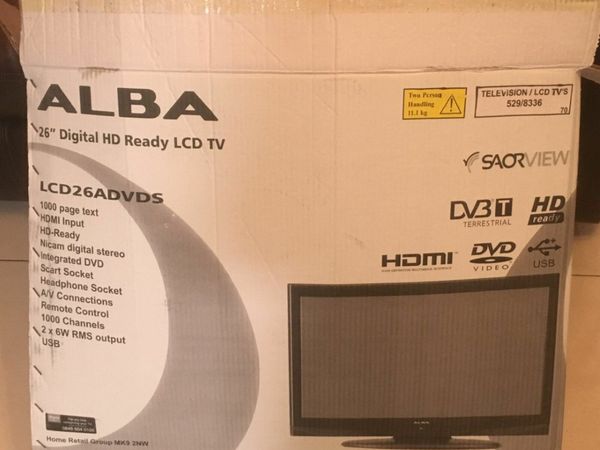 26" Digital HD Ready LCD "Combi" TV in its original box - As New, Rarely Used