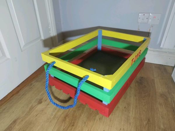 HAND MADE TOY TROLLY- recycled materials
