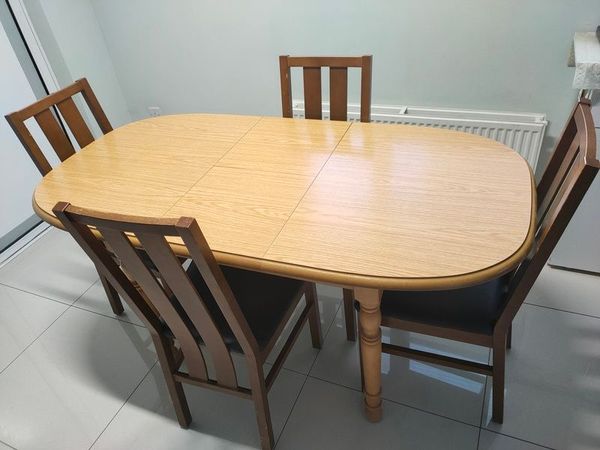 Extendable Dining Table & 4Chairs