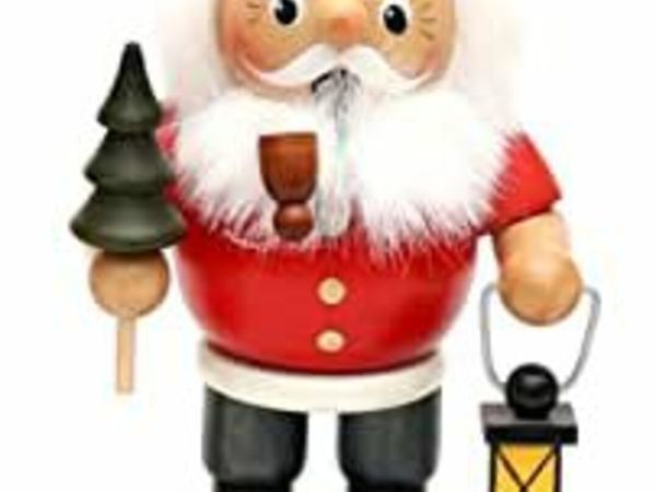 Funny smoking man figurine, 16 and 19 cm, Weihnachtsmann, 19 cm