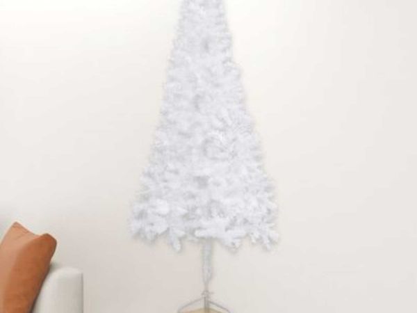 vidaXL Corner Artificial Christmas Tree White 240