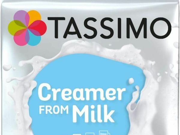 Tassimo Creamer Milk Pods (Pack of 5, Total 80 Coffee Capsules)