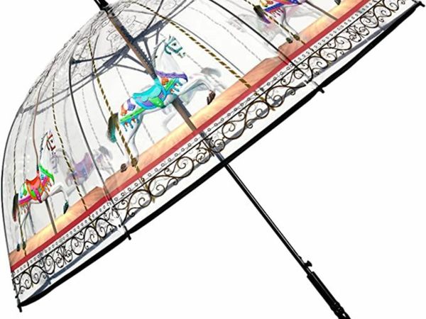 Clear Automatic Dome Umbrella Carousel - Transpare