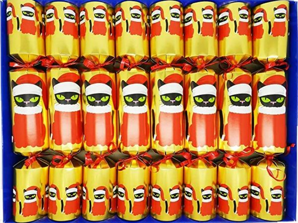 Crackers Ltd Set of 8 Christmas Cat Christmas gifts for all the family