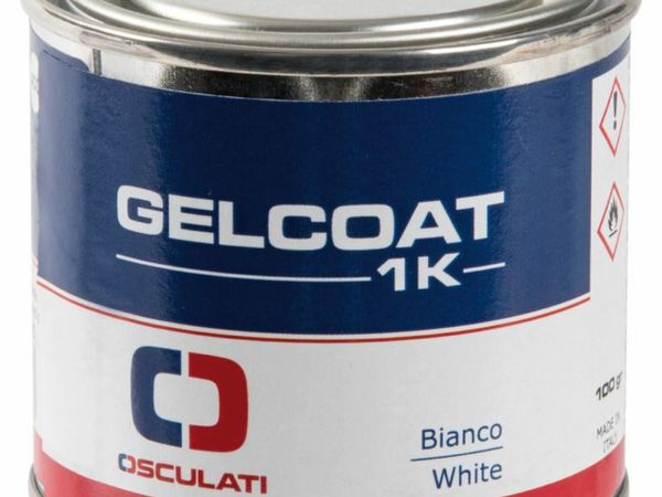 New 100g tins of gel coat filler, white