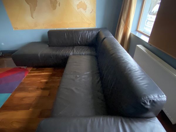 L shaped Leather Couch