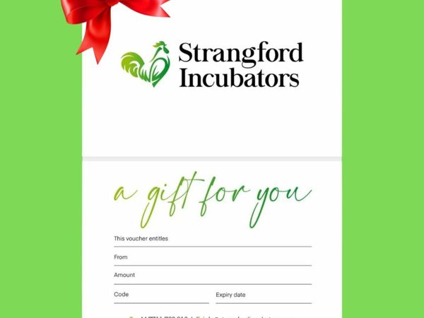 Gift Vouchers for Strangford Incubators!