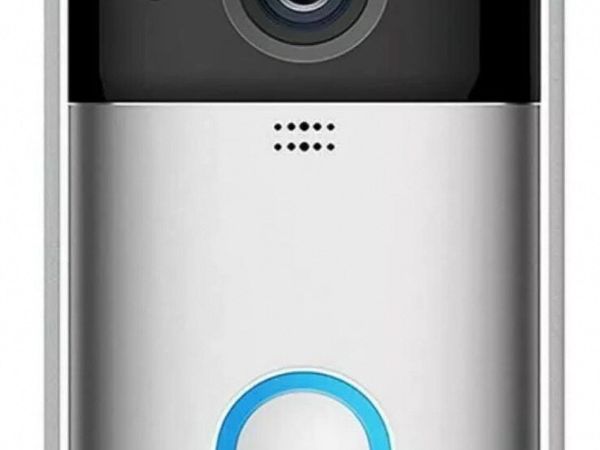 Wireless/WiFi Video Door bell Camera Ring Home Monitoring IR Night Vision for iOS∧roid Silver with Battery