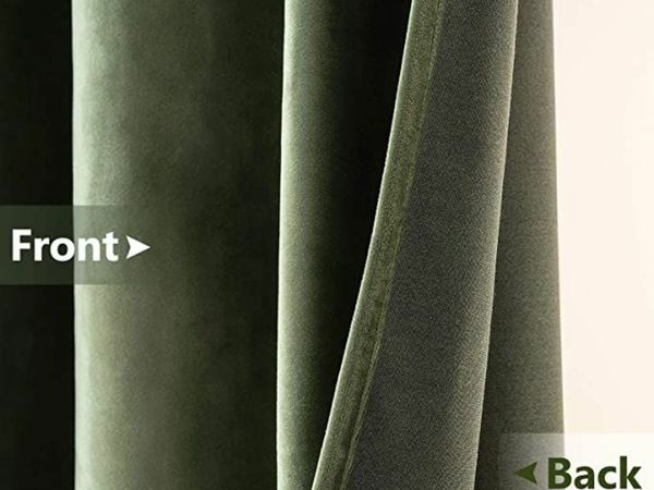 Green Elegant Grommet Curtain