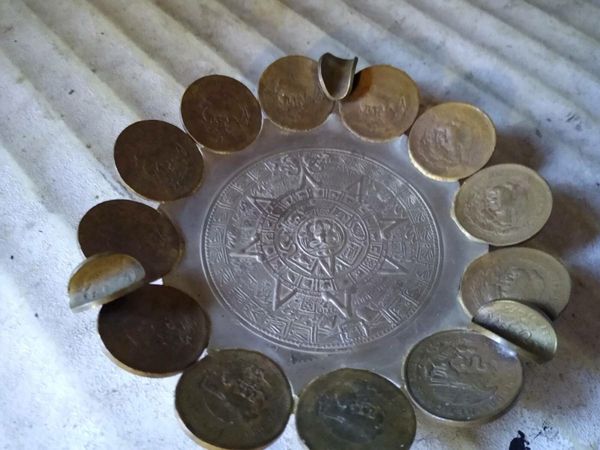 1960s Mexican Coin Ashtray