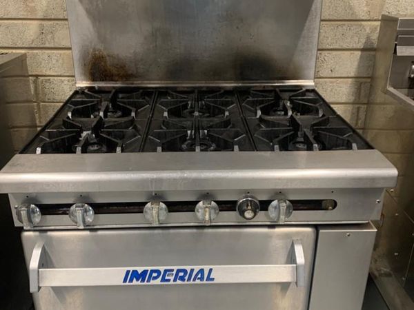 Imperial 6 Burners Cooking Range LPG with Oven