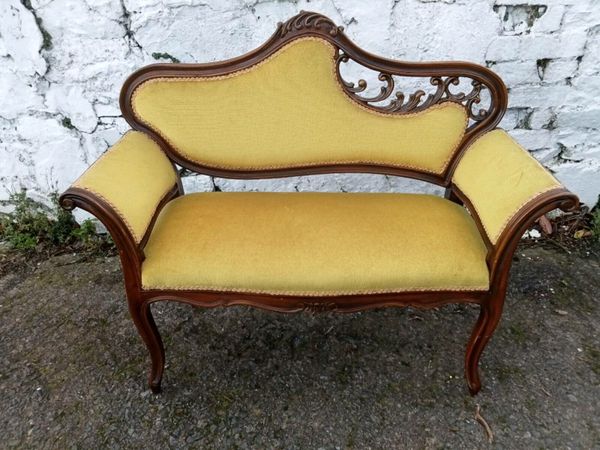 Vintage French chaise longue