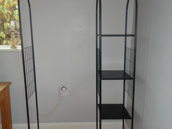 Portable Clothes Rack with Shelves for Sale