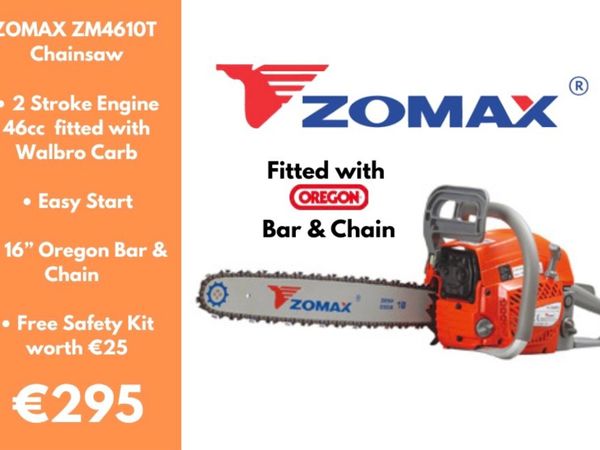 Zomax Chainsaw 46cc 16” bar