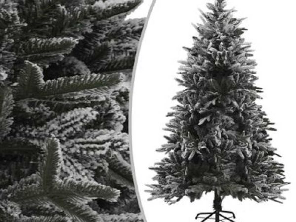 vidaXL Artificial Christmas Tree with Flocked Snow