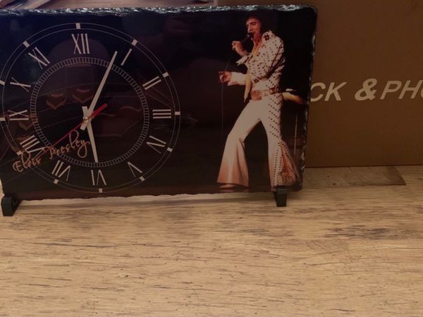 Elvis Presley slate clocks