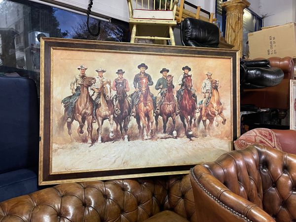 Magnificent seven large cowboy picture