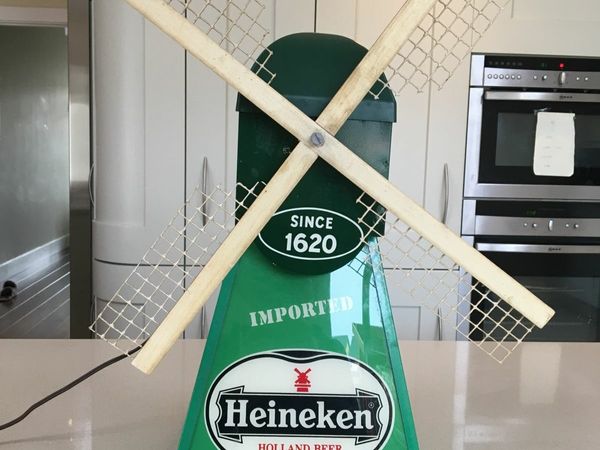 Heineken Rare Lighted & Spinning Windmill 60's