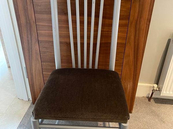 Tall Grey Backed Lightweight Chair