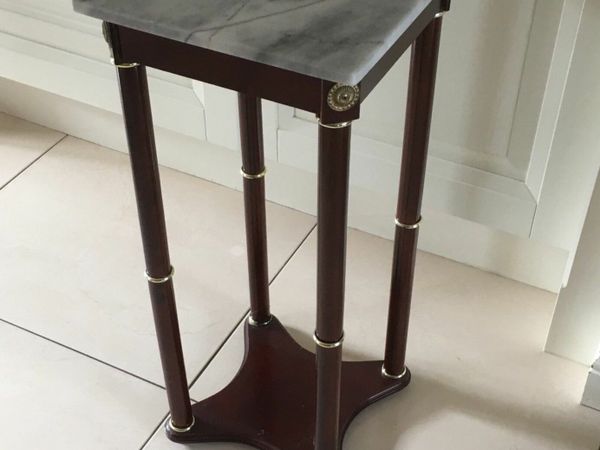 Marble Top Mahogany Ornamental & Decorative Table