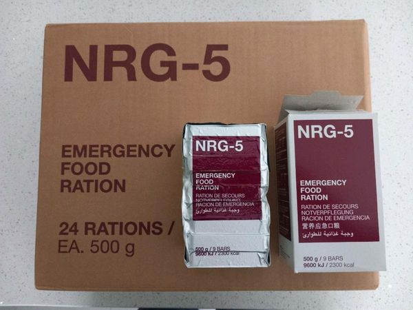 NRG-5 Emergency food ration packs 500 grams each