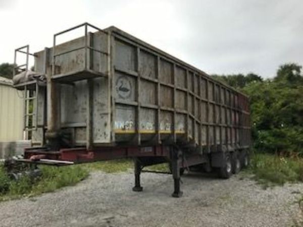 swan bulk steel body trailer barn doors for sale