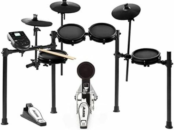 Drums Nitro Mesh Kit - Electric Drum Set with Mesh Drum Pads, Drum Sticks, 385 Drum Kit Sounds, 60 Play-Along Tracks and USB MIDI Connectivity