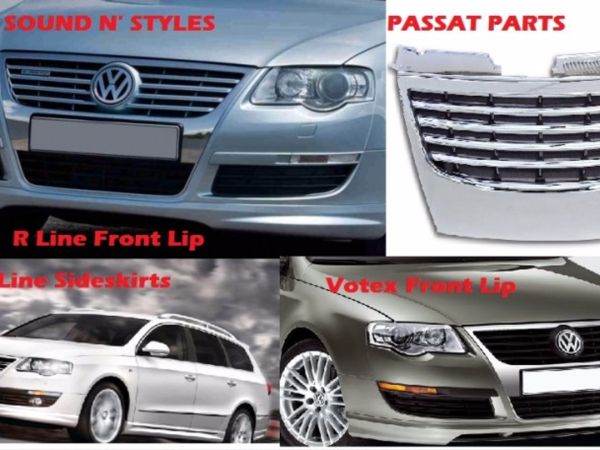 VW PASSAT B6 3C SALOON BODY KIT R LINE look FRONT SPOILER + REAR + SIDE  SKIRTS