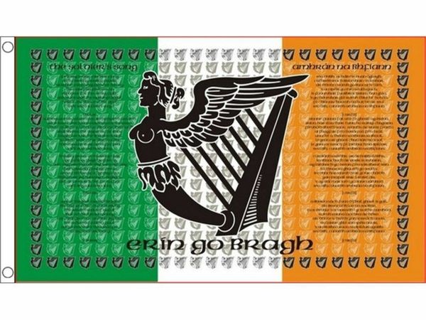 Soldiers Song Flag - 5 x 3 FT - Irish Republican Ireland Erin Go Bragh 1916