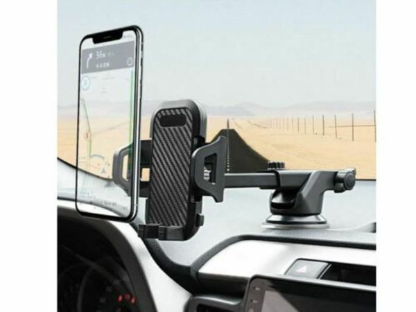 Car Phone Holder For GPS Phone 360 Degree Long Neck Windshield Mount Stand