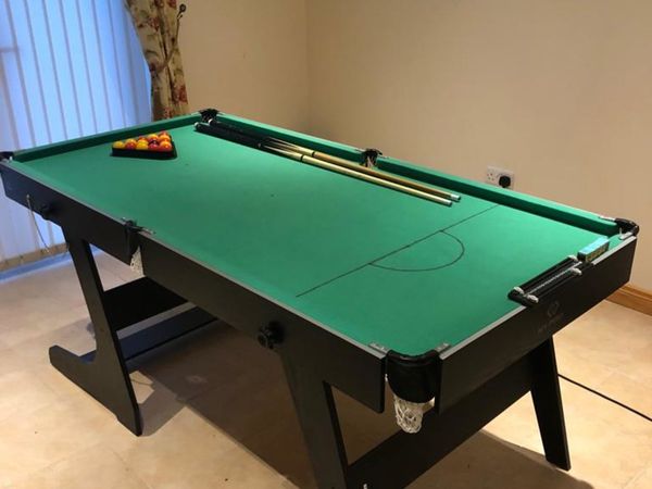 6ft fold up snooker and pool table