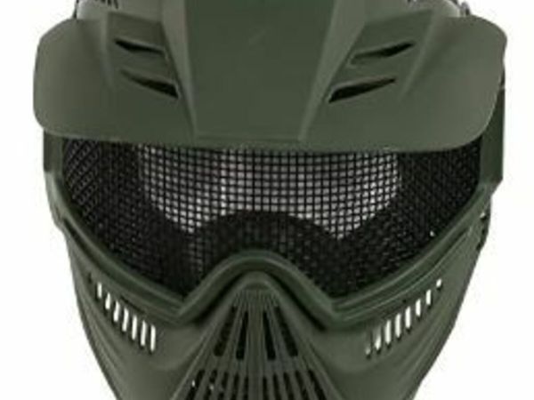 Mask Steel Mesh Breathable Full Face Safety CS Field Airsoft Wargame Paintball Army Masks