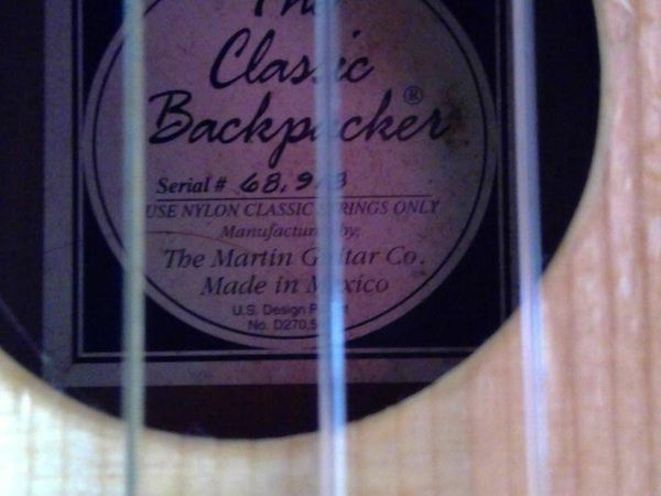 Martin backpacker guitar