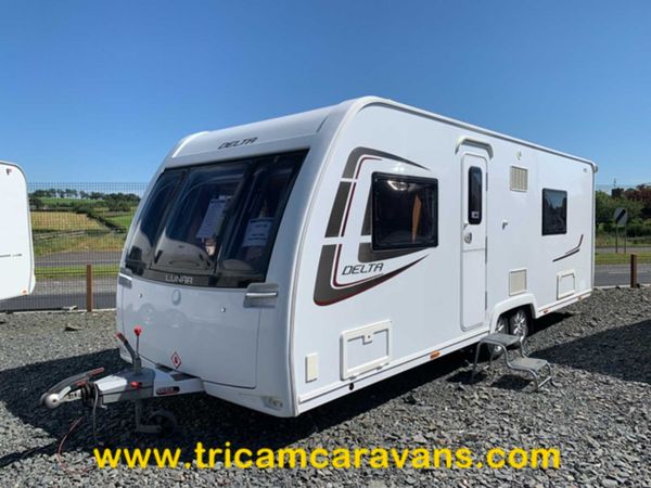 2014 Lunar Delta RS Twin Axle Fixed Bed Sep Shower
