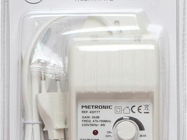 ‼️ Metronic Internal amplifier with gain control and 4G protection RRP €30 with Great Discount ✂️ €15