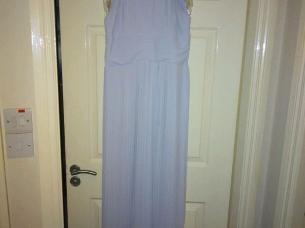 Floor length lilac dress