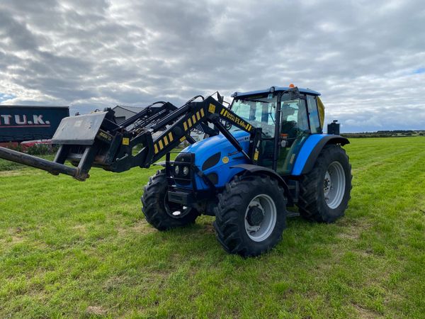 Landini Vision 100 and 16ft silage trailer
