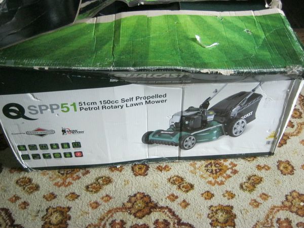 qualcast brand new self propelled mower in box not used 51 cm briggs 3+1